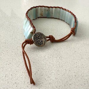 Vintage Artisan Calcite Adjustable Bracelet